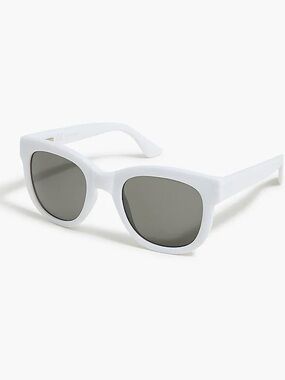 J. Crew Oversized Women’s Sunglasses 100% UV Protection White